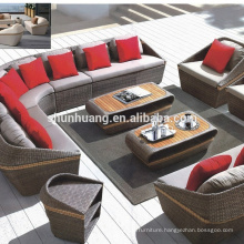 Waterproof wicker sofa outdoor rattan furniture sofa set